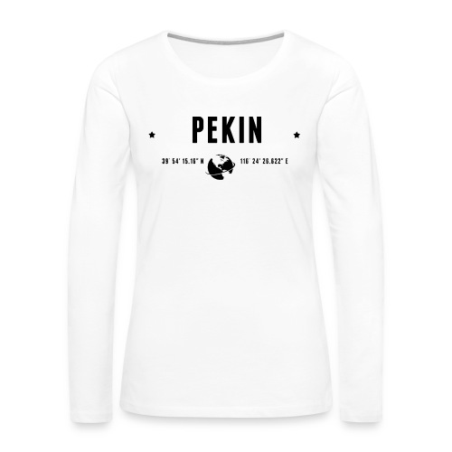 Pékin - T-shirt manches longues Premium Femme