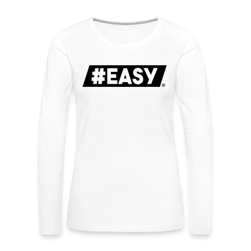 #EASY Classic Logo T-Shirt - Maglietta Premium a manica lunga da donna