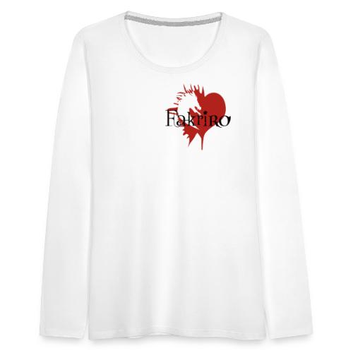 Fakriro-Logo mit Herz - Frauen Premium Langarmshirt
