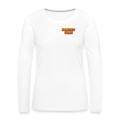 Hockeymom png - Långärmad premium-T-shirt dam