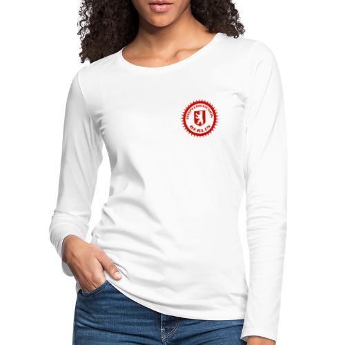 Logo in Rot Weiß - Frauen Premium Langarmshirt