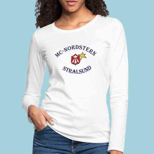 MC Nordstern Schrift gebogen - Frauen Premium Langarmshirt