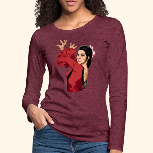 LOLA Flamenca - Camiseta de manga larga premium mujer