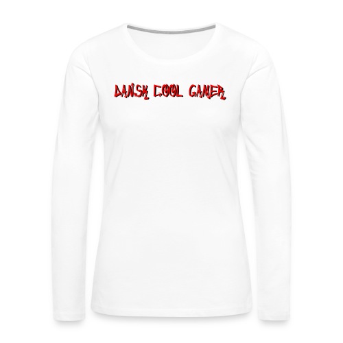 Dansk cool Gamer - Dame premium T-shirt med lange ærmer