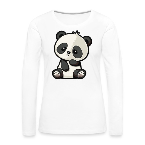Panda - Frauen Premium Langarmshirt