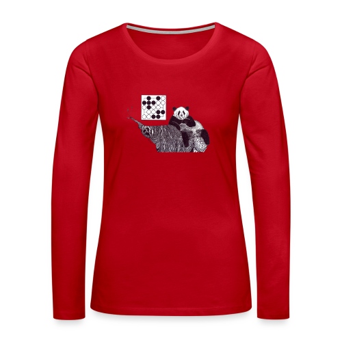 Panda 5x5 Seki - Women's Premium Longsleeve Shirt