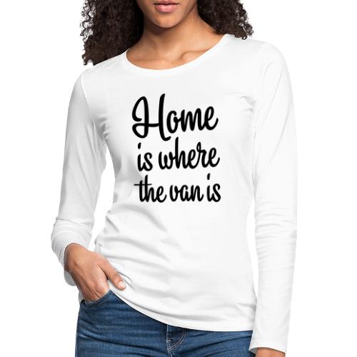 camperhome01b - Premium langermet T-skjorte for kvinner