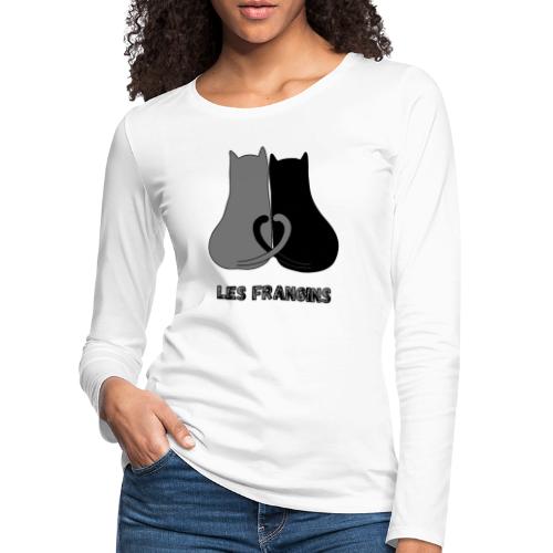 Les frangins coeur - T-shirt manches longues Premium Femme