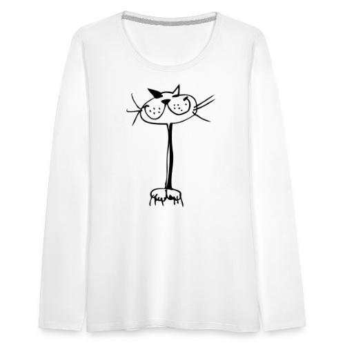Katze - Frauen Premium Langarmshirt
