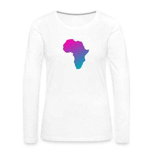 afrikanska logga 2 - Långärmad premium-T-shirt dam