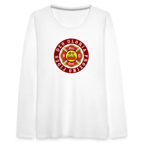 Feuerwehrlogo American style - Frauen Premium Langarmshirt