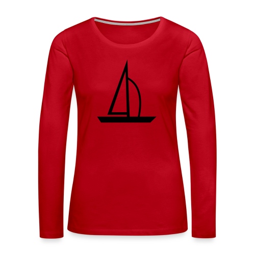 Segelboot - Frauen Premium Langarmshirt