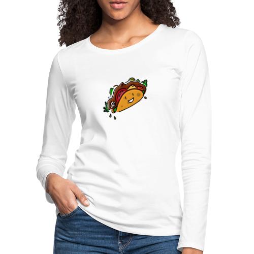 Glücklicher Taco - Frauen Premium Langarmshirt