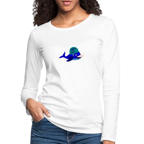 BORN TO KRILL ! (baleine, armée) - T-shirt manches longues Premium Femme