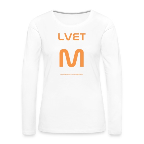 LVET M orange - T-shirt manches longues Premium Femme