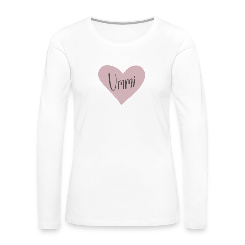 Ummi - hjärta - Långärmad premium-T-shirt dam