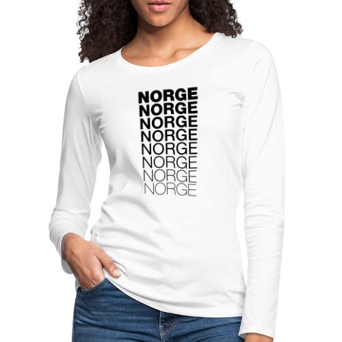 Norge Norge Norge Norge Norge Norge - Premium langermet T-skjorte for kvinner