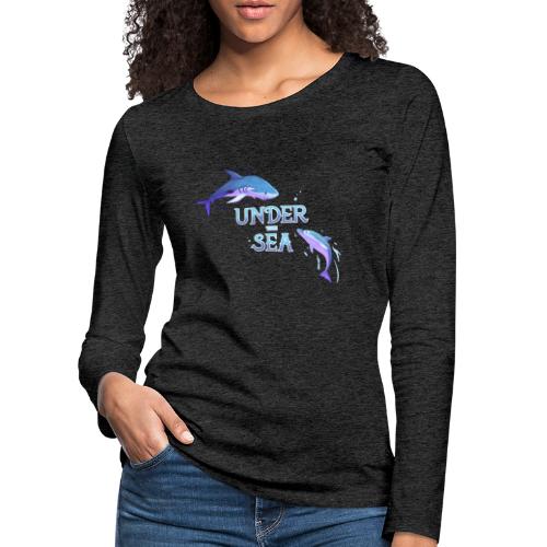 Under the Sea - Requin et dauphin - T-shirt manches longues Premium Femme