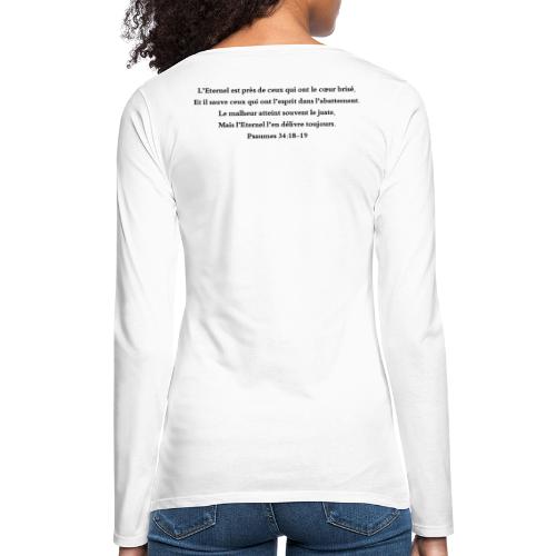 Psaumes 34:18-19 - T-shirt manches longues Premium Femme