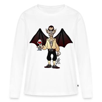 Vampir - Frauen Premium Bio Langarmshirt - Weiß - Vorne - Julia (174cm)