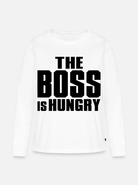 lustig - Frauen Premium Bio Langarmshirt - Weiß