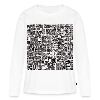 Chemische Elemente... - Frauen Premium Bio Langarmshirt - Weiß - Vorne - Julia (174cm)