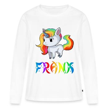 Frank Einhorn - Women's Premium Organic Long Sleeve Shirt - white - Front - Julia (174cm)