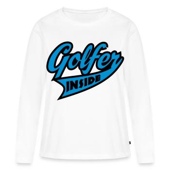 golf - T-shirt manches longues Premium bio Femme - blanc - Devant - Julia (174cm)