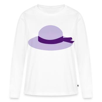 hut - Frauen Premium Bio Langarmshirt - Weiß - Vorne - Julia (174cm)