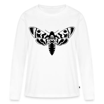 Motte - Frauen Premium Bio Langarmshirt - Weiß - Vorne - Julia (174cm)