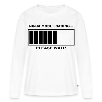 Le mode Ninja se charge, soyez patient.b. # - T-shirt manches longues Premium bio Femme - blanc - Devant - Julia (174cm)
