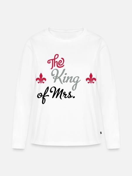 hochzeit - Frauen Premium Bio Langarmshirt - Weiß