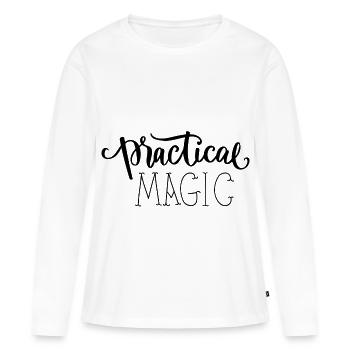 Shirt Magic - Guérisseur - T-shirt manches longues Premium bio Femme - blanc - Devant - Julia (174cm)