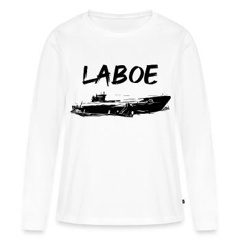 Laboe sous-marin - T-shirt manches longues Premium bio Femme - blanc - Devant - Julia (174cm)