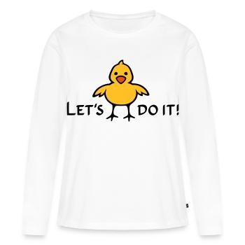 Let's do it! - Frauen Premium Bio Langarmshirt - Weiß - Vorne - Julia (174cm)