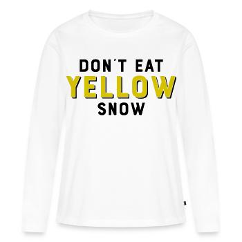 Des phrases drôles - T-shirt manches longues Premium bio Femme - blanc - Devant - Julia (174cm)