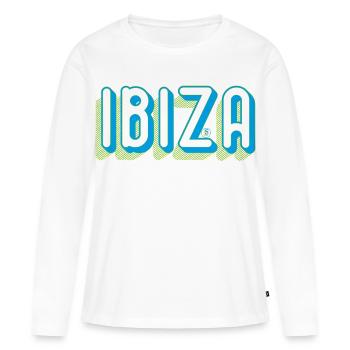 Ibiza - Frauen Premium Bio Langarmshirt - Weiß - Vorne - Julia (174cm)