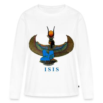 Déesse Isis Création Louis RUNEMBERG © Adagp - T-shirt manches longues Premium bio Femme - blanc - Devant - Julia (174cm)