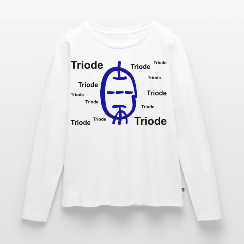 Calligraphic Style Triode with Text Women's Premium Organic Long Sleeve Shirt