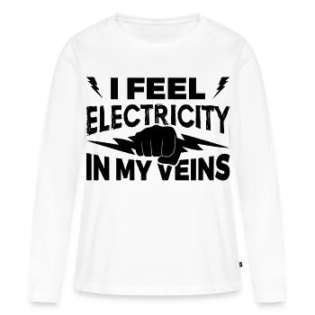 Electrical engineer - Women's Premium Organic Long Sleeve Shirt - white - Front - Julia (174cm)