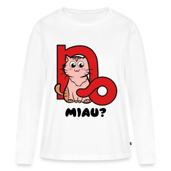 Steinbock Spruch Aberglaube Horoskop Sternzeichen - Frauen Premium Bio Langarmshirt - Weiß - Vorne - Julia (174cm)