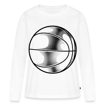 Basketball Ball - Women's Premium Organic Long Sleeve Shirt - white - Front - Julia (174cm)