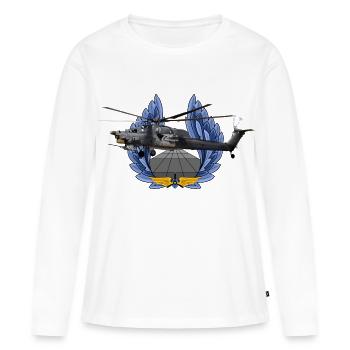 Mi-28 - Frauen Premium Bio Langarmshirt - Weiß - Vorne - Julia (174cm)