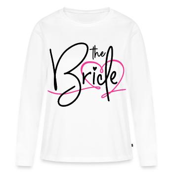 The bride - Frauen Premium Bio Langarmshirt - Weiß - Vorne - Julia (174cm)