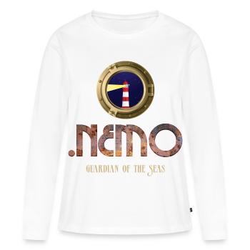 Lighthouse Guardian of the Seas by Nemo - Women's Premium Organic Long Sleeve Shirt - white - Front - Julia (174cm)