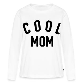 Cool Mom - Frauen Premium Bio Langarmshirt - Weiß - Vorne - Julia (174cm)