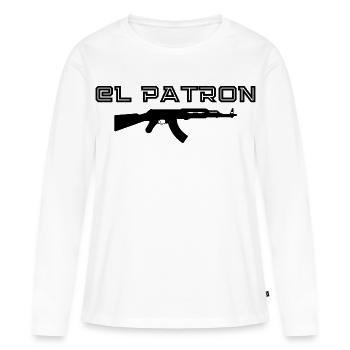 El Patron – The Doer Look - Women's Premium Organic Long Sleeve Shirt - white - Front - Julia (174cm)