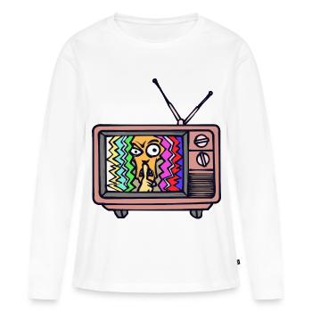 Films, Acteurs, Soirée cinéma, Cinéma, Cineaste Cinema - T-shirt manches longues Premium bio Femme - blanc - Devant - Julia (174cm)