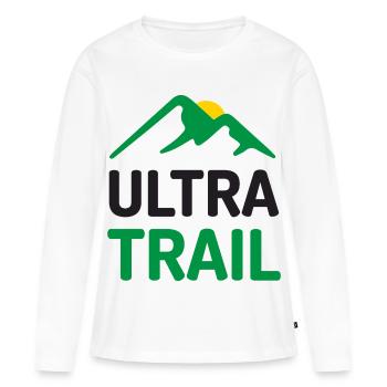 Ultra Trail - T-shirt manches longues Premium bio Femme - blanc - Devant - Julia (174cm)
