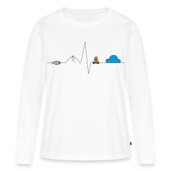 Adventure - Frauen Premium Bio Langarmshirt - Weiß - Vorne - Julia (174cm)